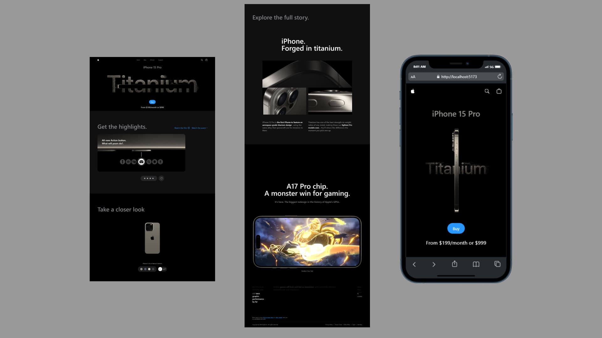ReDesign IPhone Website
